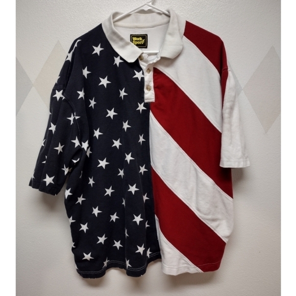 Work n Sport red white and blue polo size 2XL - Picture 1 of 5